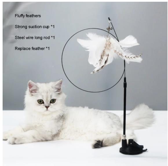 Pet Sucker Feather Toys For Cats